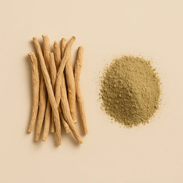 Raíces y polvo de ashwagandha